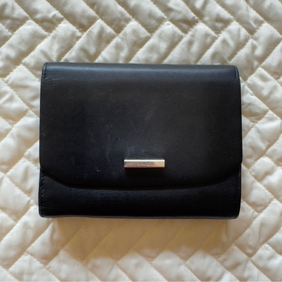 Vintage BALLY Black Leather Wallet - Picture 1 of 8